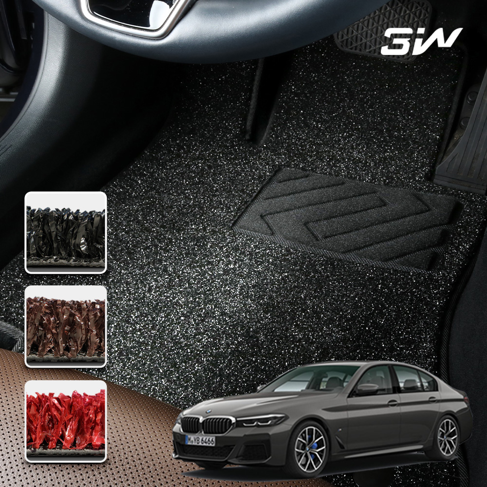 3W 에코라이너 BMW 5시리즈 G30 신소재 POE 매트 잔디 바닥 카매트 - 상품 이미지