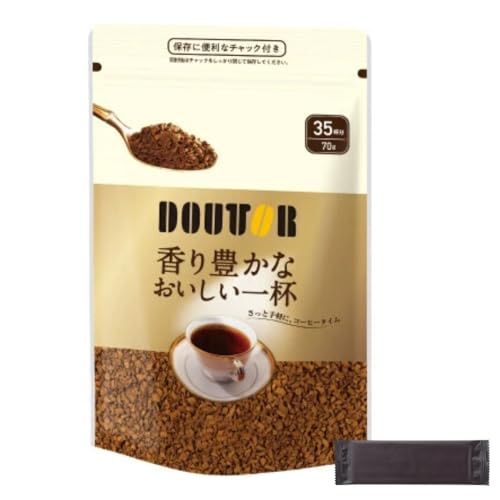 도토루커피 인스턴트 커피 향기로운 맛있는한잔 리필 70g 물티슈 포함