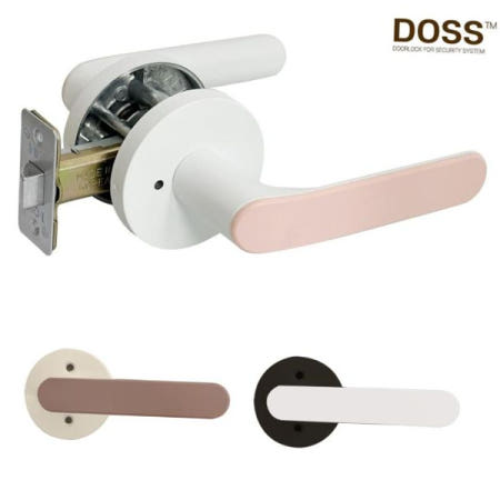 문고리교체 DOSS 튜블러형 방문손잡이(비스포크) 욕실 잠금핀타입