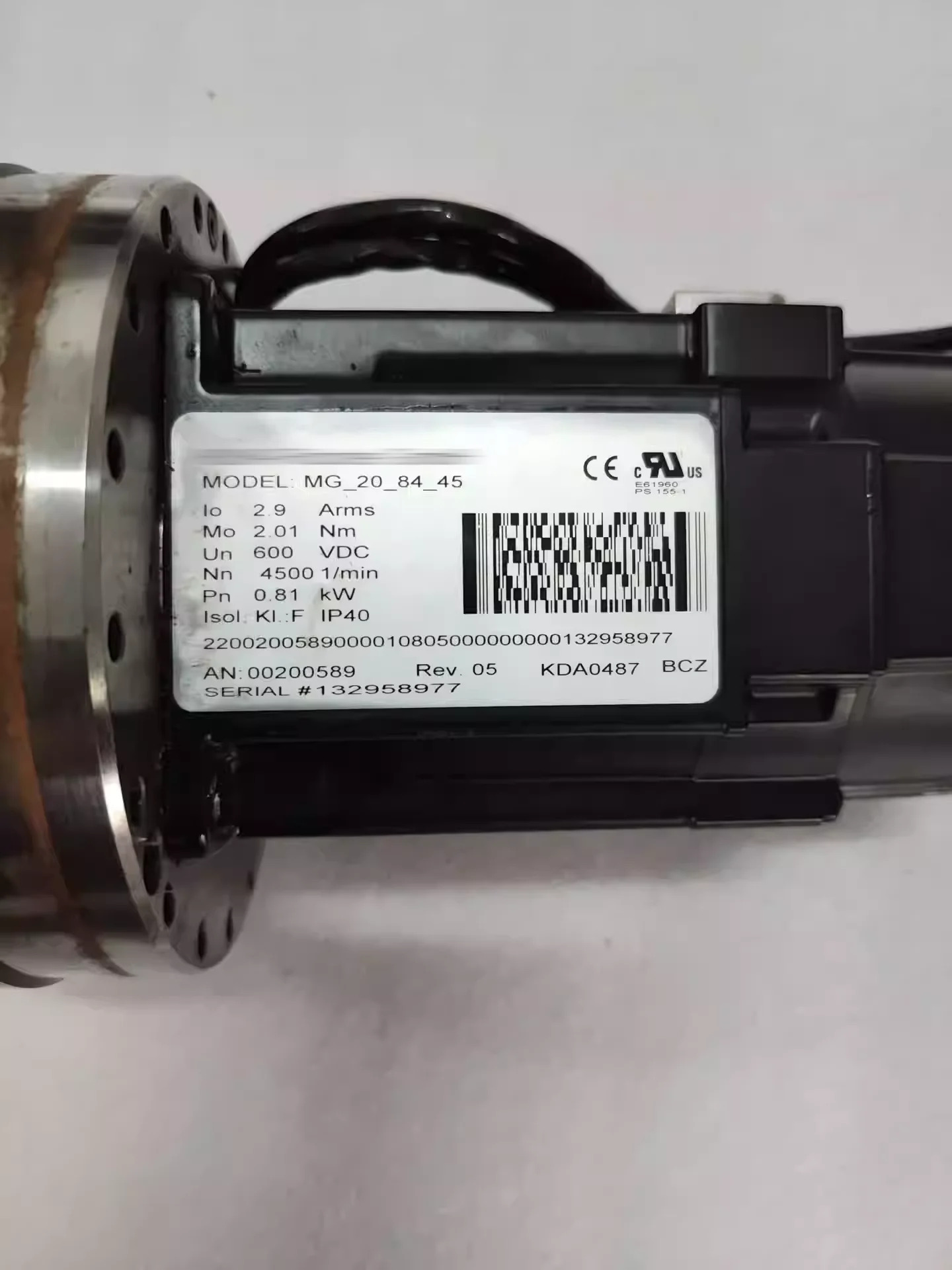 Kr6r700sixx 5축 6축 모터 MG 20 84 45 00-200-589 2개고조파 모드 25-100-