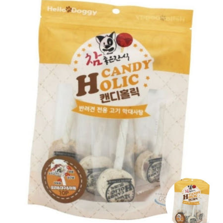 강아지 간식 개육포 져키 오리/대구/야채 10P 쫀드기