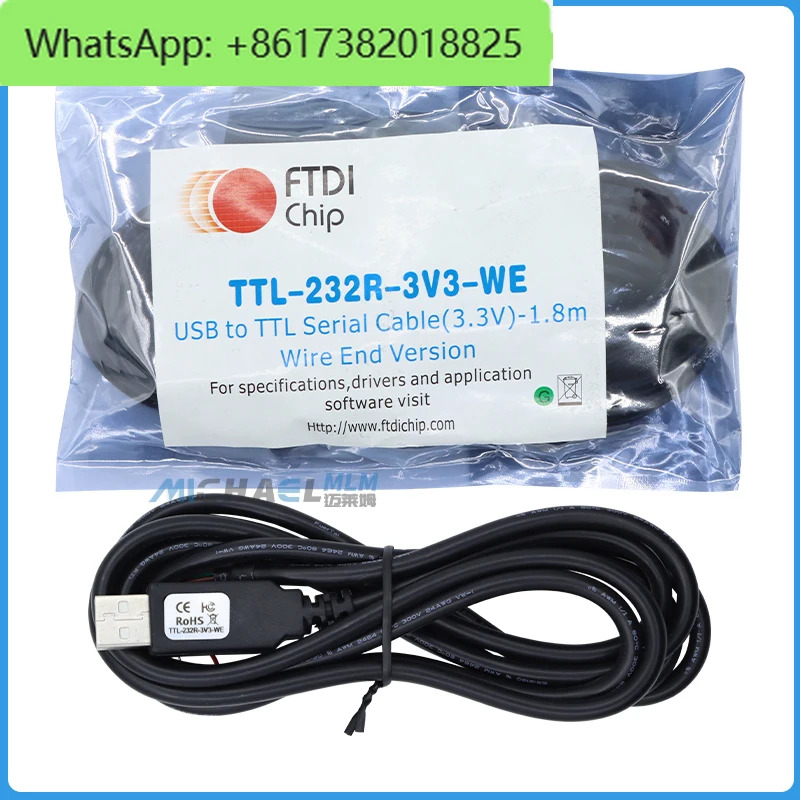 TTL-232R-3V3-WE 5V USB 케이블 레벨 UART 신호 FT232R