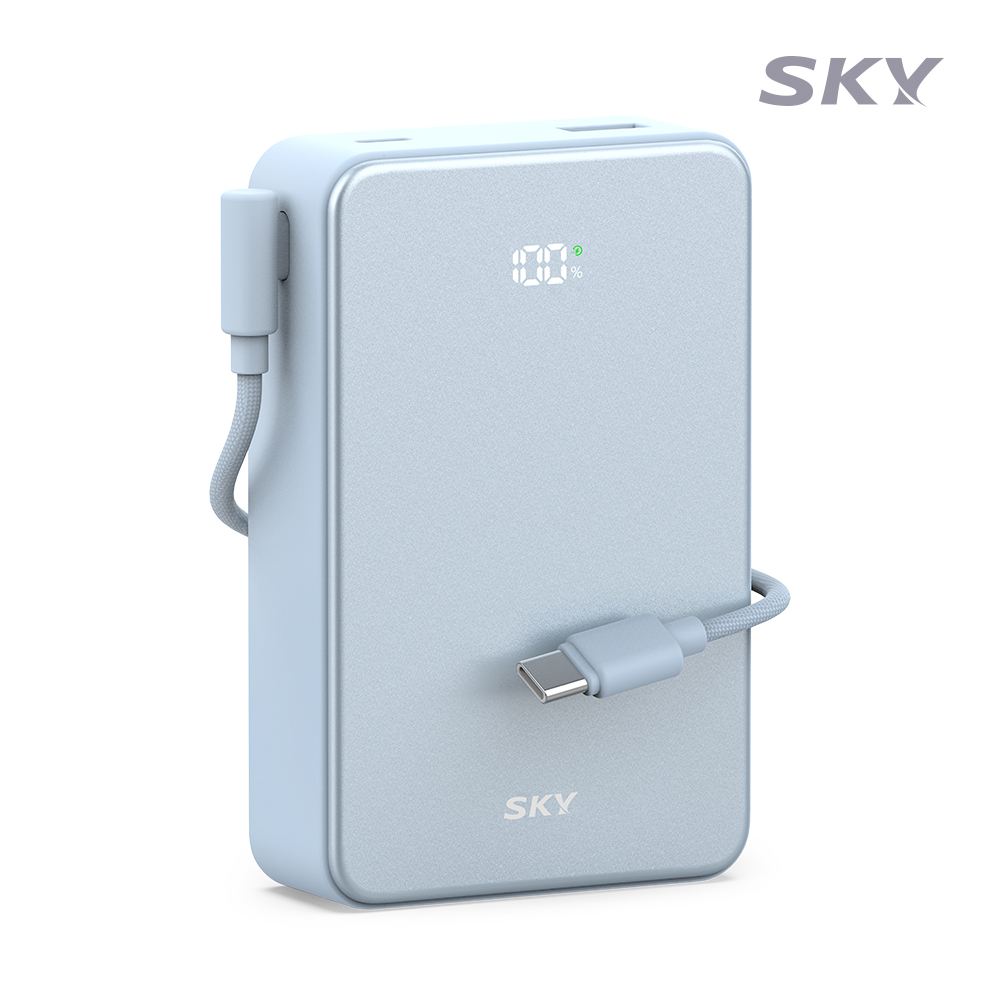 스카이 필 큐브 20000mAh PD QC 22.5W A20 보조배터리 블루 - 상품 이미지