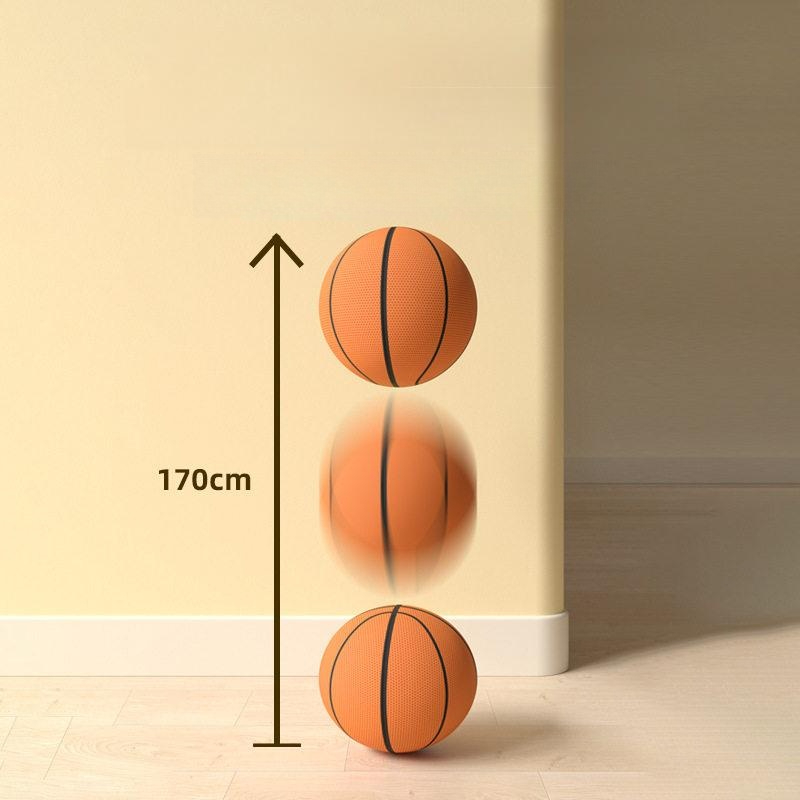무소음 실내 가정용 농구공 방수 탄성 소프트볼 농구 정숙 농구공 농구색 5호 지름21cm - 상세 이미지 3