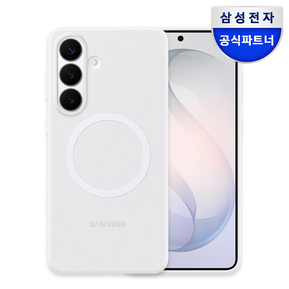 삼성 맥세이프 실리콘 마그넷 케이스 화이트, 갤럭시S26 플러스 - 상품 이미지