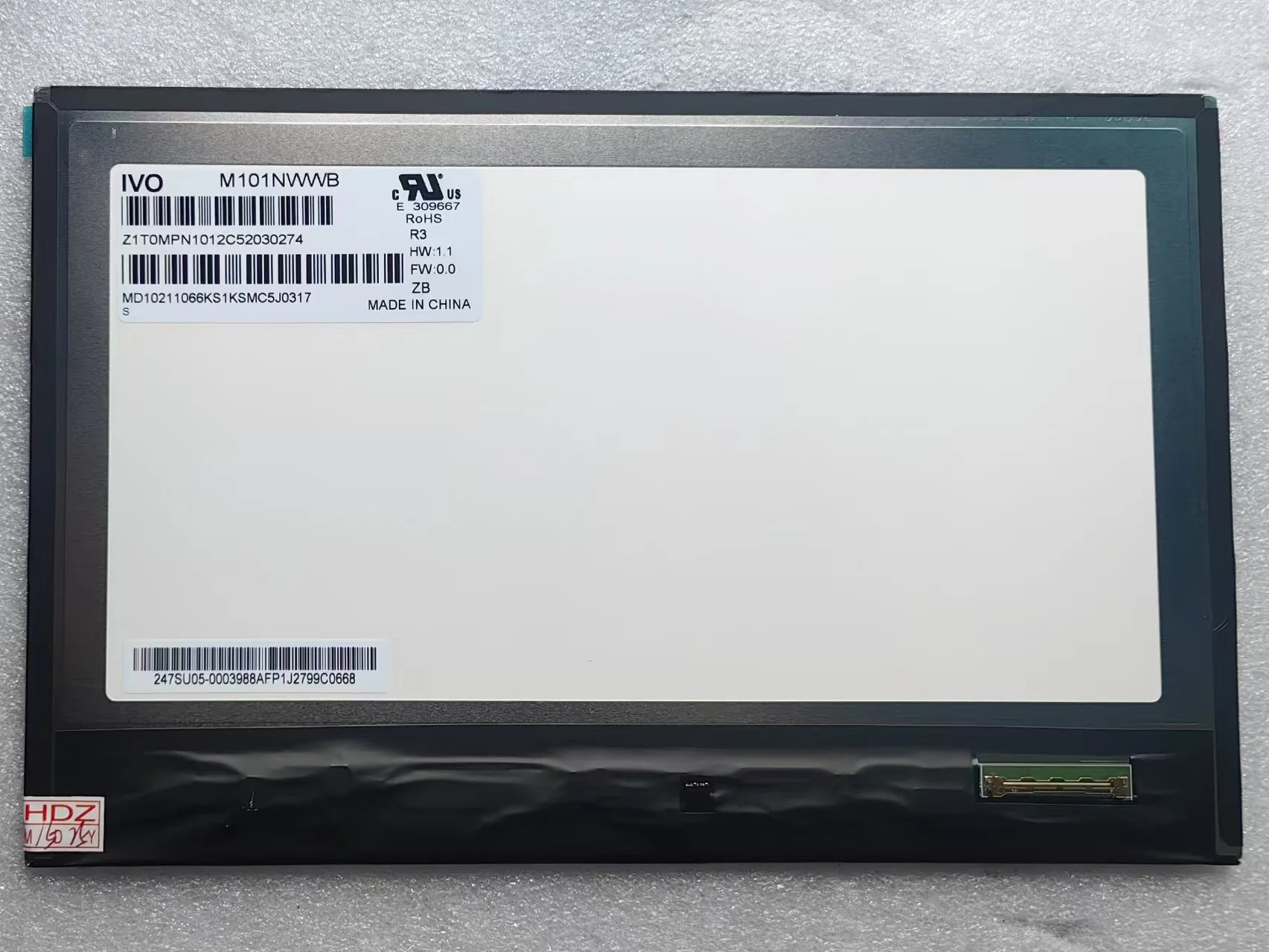 M101NWWB 40핀 LVDS 인터페이스 10.1 1280x800 TFT-LCD 디스플레이 화면