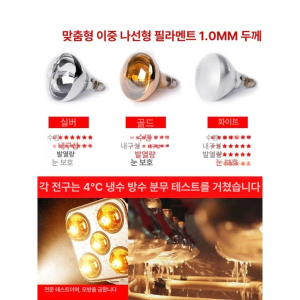 스마트 욕실 온풍기 벽걸이 히터 화장실 난방기 온열기 벽부착형 따뜻한 조명 욕실히터 화장실온풍기 미니온풍기 온풍기히터 실버 버튼 스위치 - 상세 이미지 3