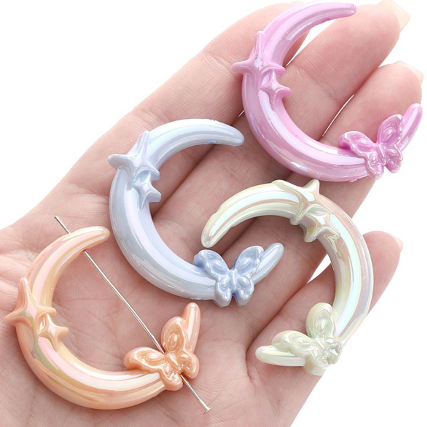 영롱 달 비즈 거꾸 빗꾸 볼꾸 볼펜 거울 빗 꾸미기 재료 만들기 키링 부자재 DIY