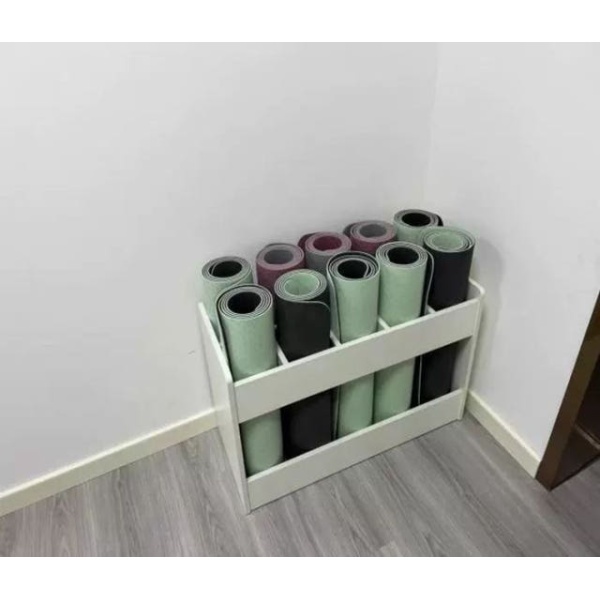 프리미엄 요가매트 정리함 나무 수납함 폼롤러 보관 기본배송 단풍나무 무늬 색상 다른 색상 - 상세 이미지 4