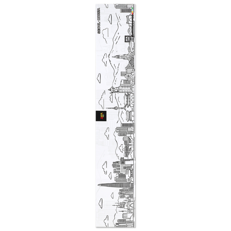 알록 극세사 스포츠 타월 20 x 110cm 47g, 서울 코리아, 1장 - 상품 이미지