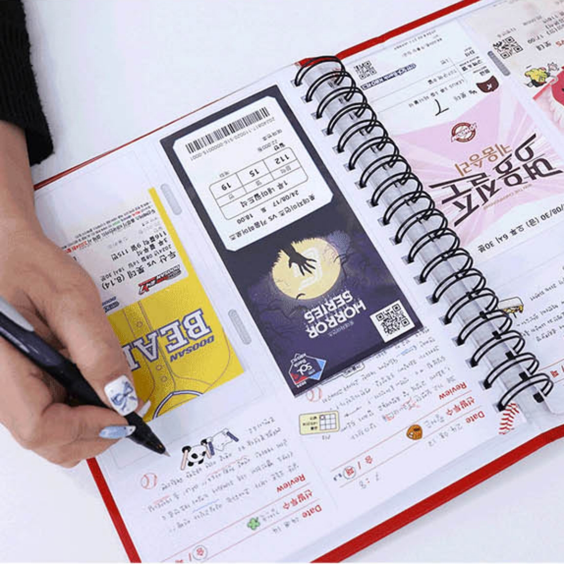 야구티켓북 티켓보관 앨범 스크랩북 스포츠 입장권 홀더 콜렉터북 수집 바인더 - 상세 이미지 3