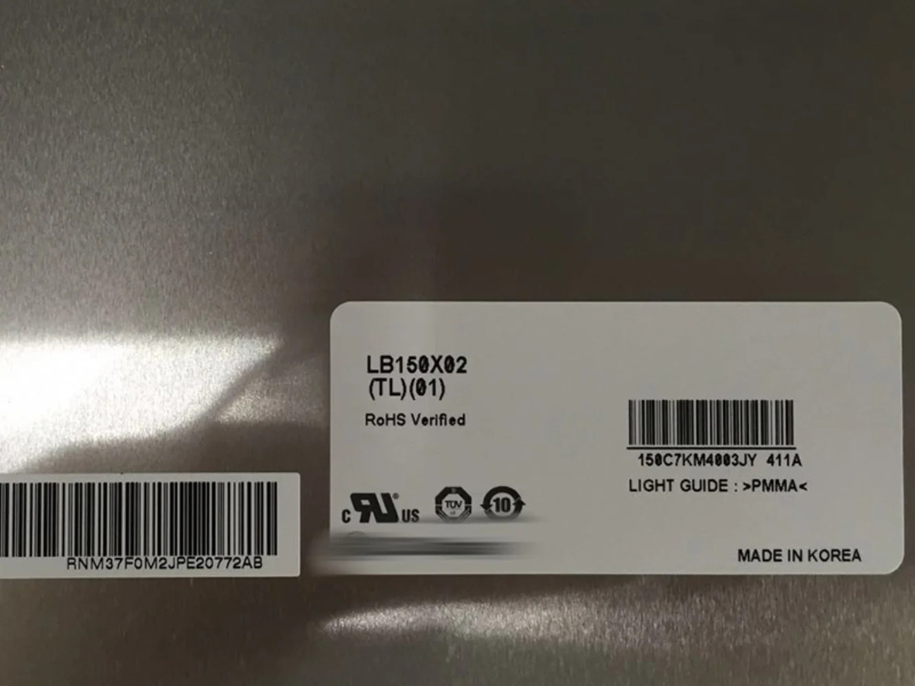리퍼 LCD 화면 LB150X02-TL01