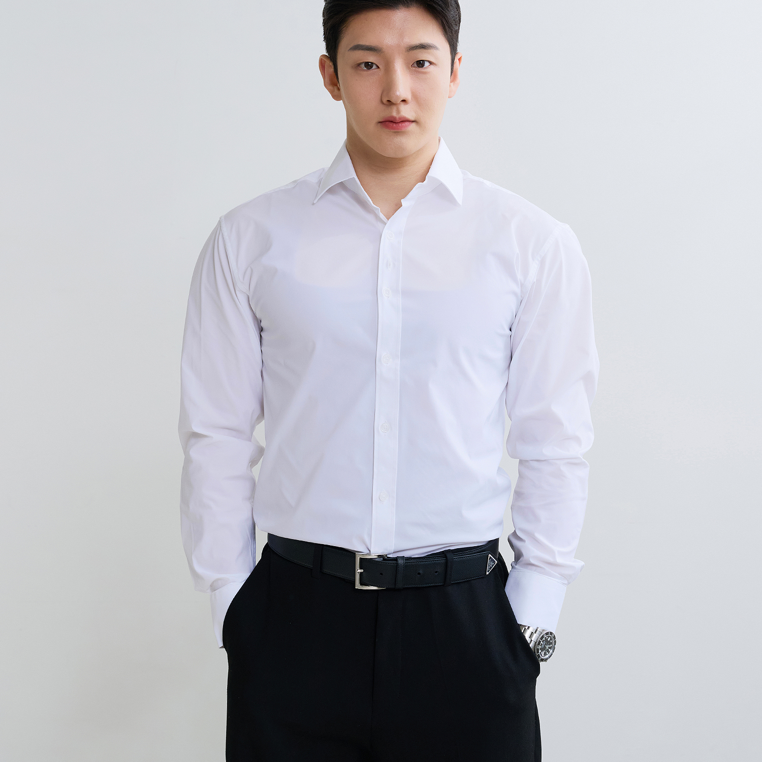 어깨넓어보이는 프리미엄 퀄리티 남자 머슬핏 셔츠 착용 후기 | 사이즈/핏 총정리 - 대표 이미지