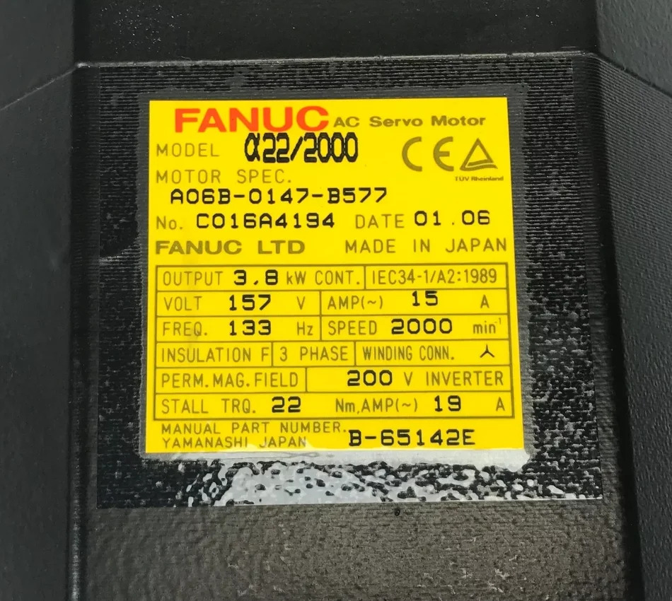 A06B-0147-B577 Fanuc 모터 신