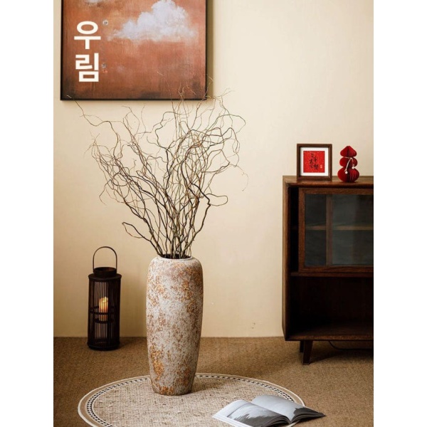 프리미엄 화이트락 A 52 x 24무홀 토분 도자기 인테리어 식물 토기화분 중형 대형 화이트락 A 52 x 24무홀 - 상세 이미지 3