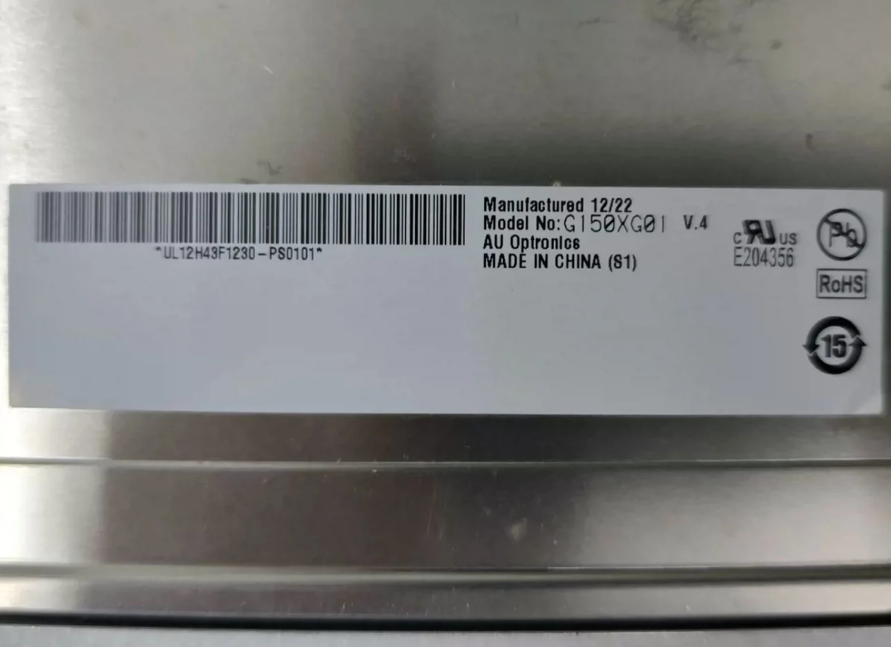 오리지널 LCD 패널 15 인치 G150XG01 V4 신