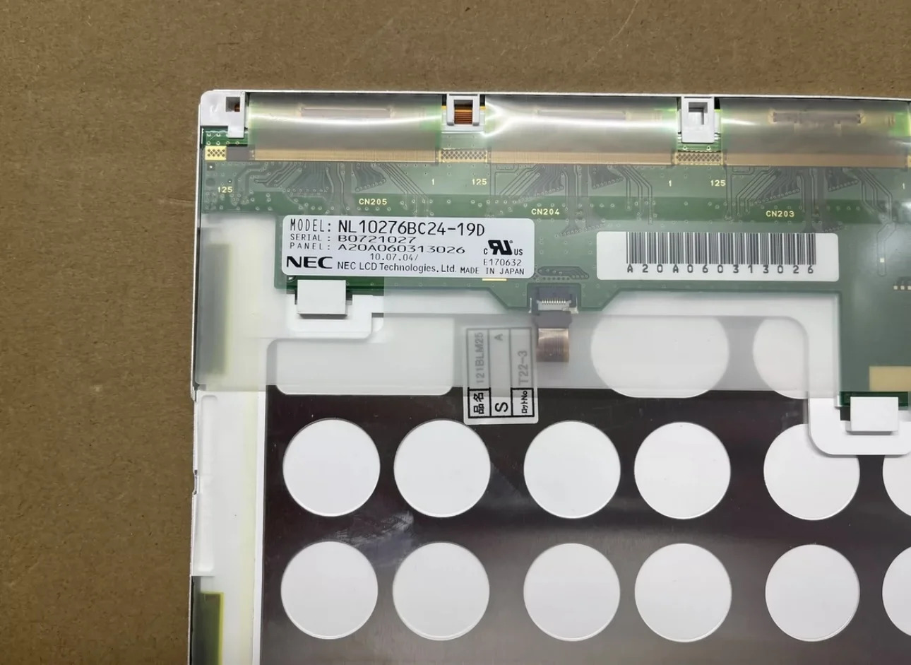 12.1인치 NL10276BC24-19D LCD 디스플레이