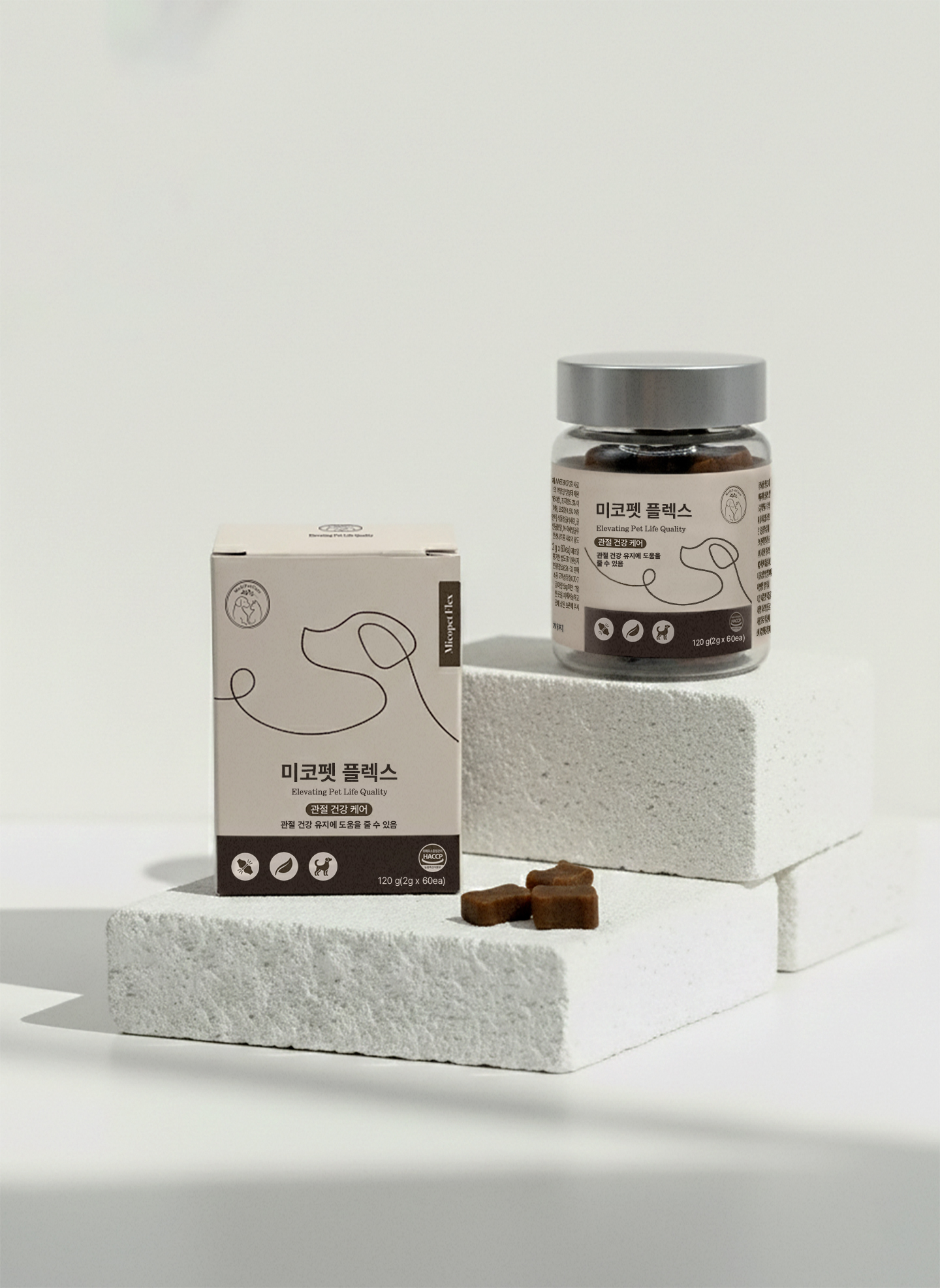 메디펫케어 강아지 반려견 슬개골 관절염 미코펫 플렉스 영양제 관절건강, 120g, 1개 - 상품 이미지