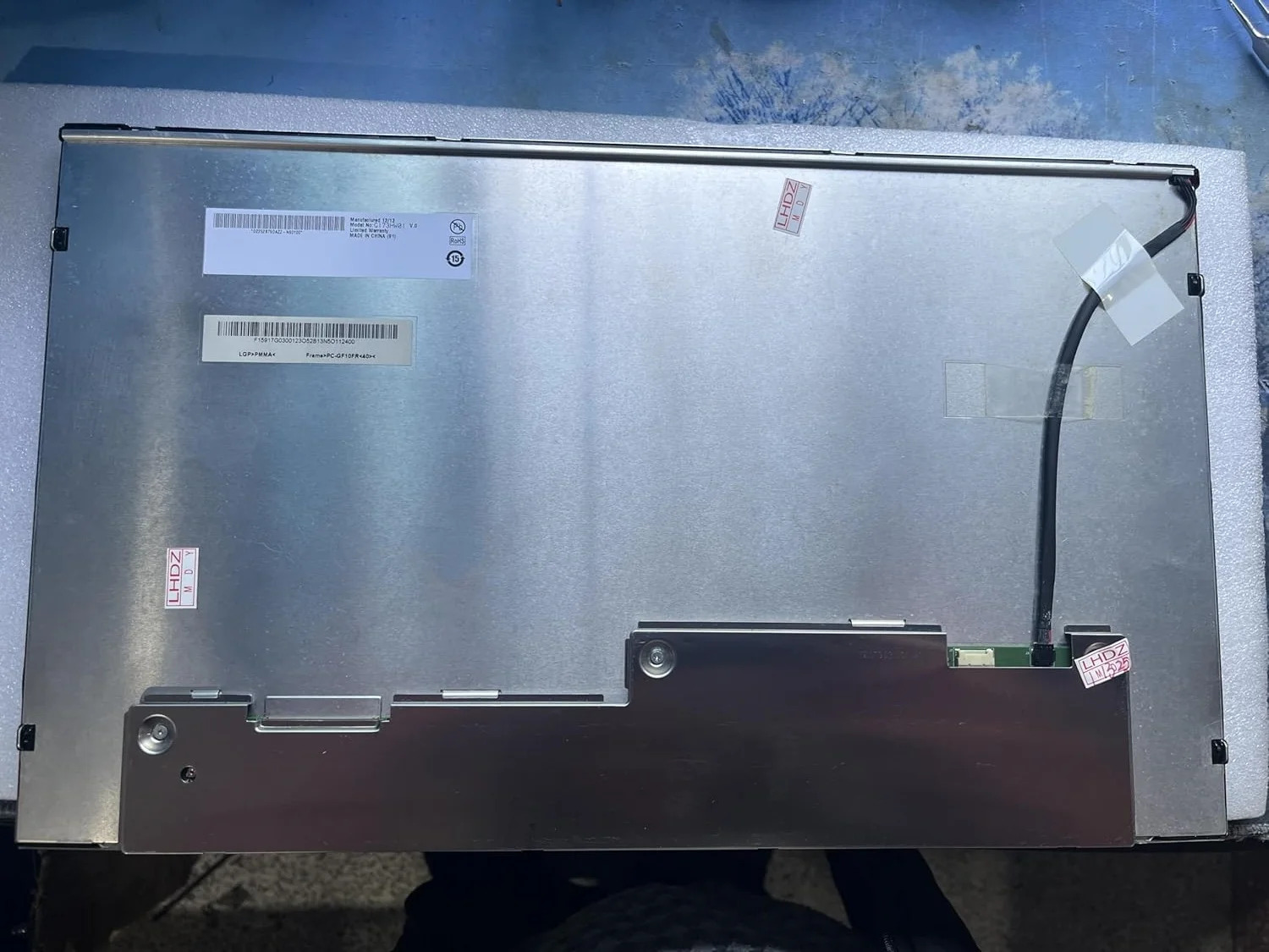G173HW01 V0 17.3인치 산업LCD 화면