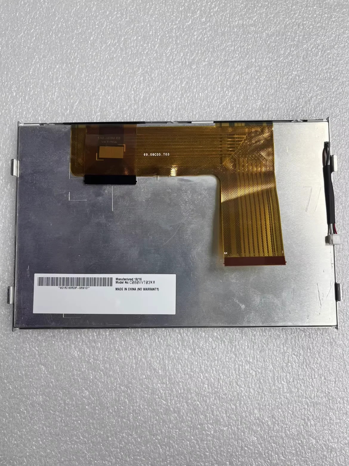 C080VVT03V.0 오리지널 8인치 LCD 화면