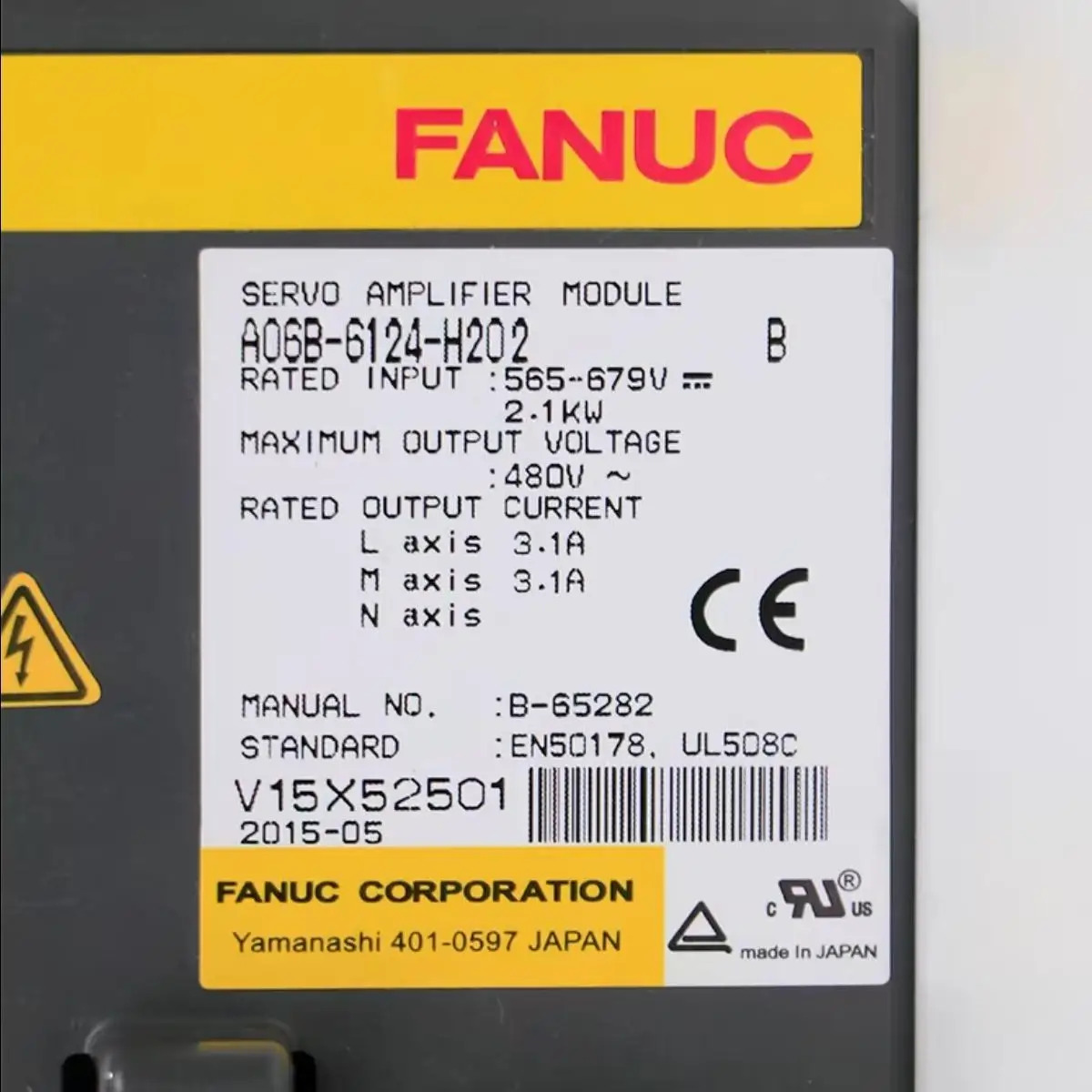 새 A06B-6124-H202 Fanuc 드라이브 12 개월