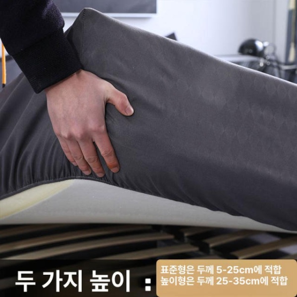 프리미엄 진드기방지 방수 매트리스 커버 침대커버 라텍스 사계절 매직그레이 표준 120cmx200cm 브라운 표준 90cmx190cm - 상세 이미지 4