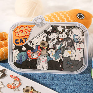 [세트구매 4종] 3D 방꾸미기 퍼즐스티커 고양이 캔 실사용 후기 | 효과 있을까? - 상품 이미지 4