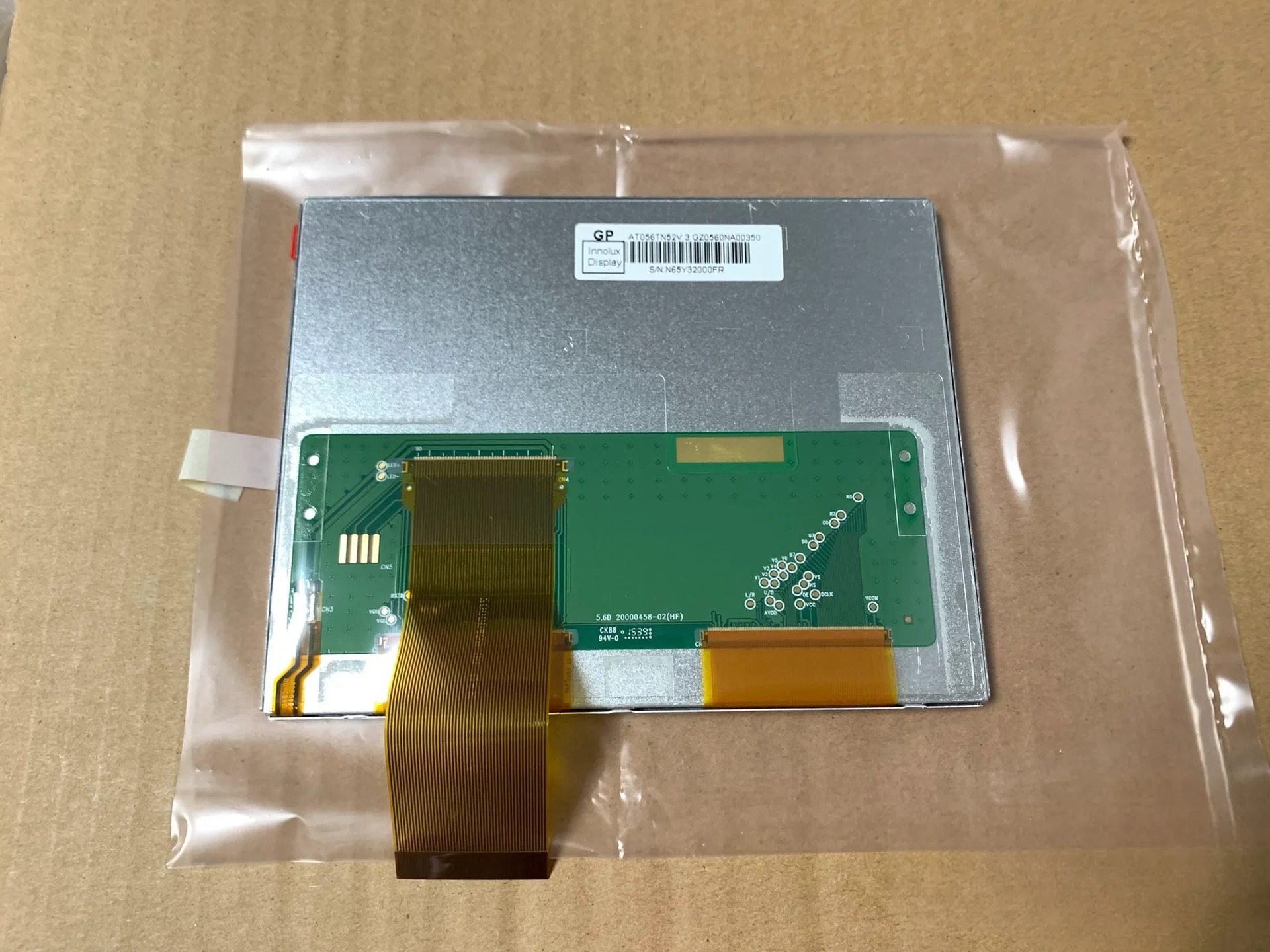 원본 5.6 인치 AT056TN52 V.3 LCD 화면