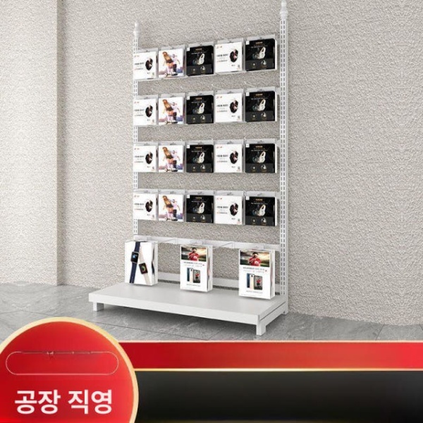 진열 최적화 선반형 철제 액세서리 양말 휴대폰 케이스 화이트 135 x 33x60 4칸 20개 후크 맞춤 주문 고객 서비스 문의 - 상세 이미지 2
