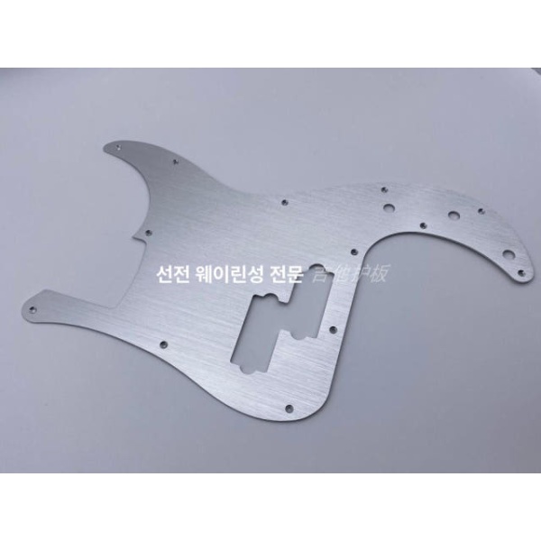 프리미엄 펜더 실버 P 베이스 픽가드 기타 스크래치 플레이트 실버 - 상세 이미지 4
