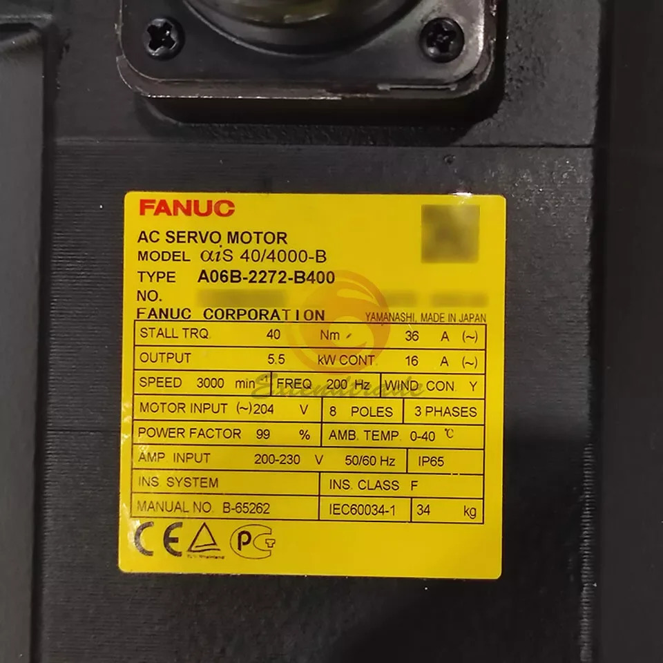 A06B-2272-B400 Fanuc 모터 신
