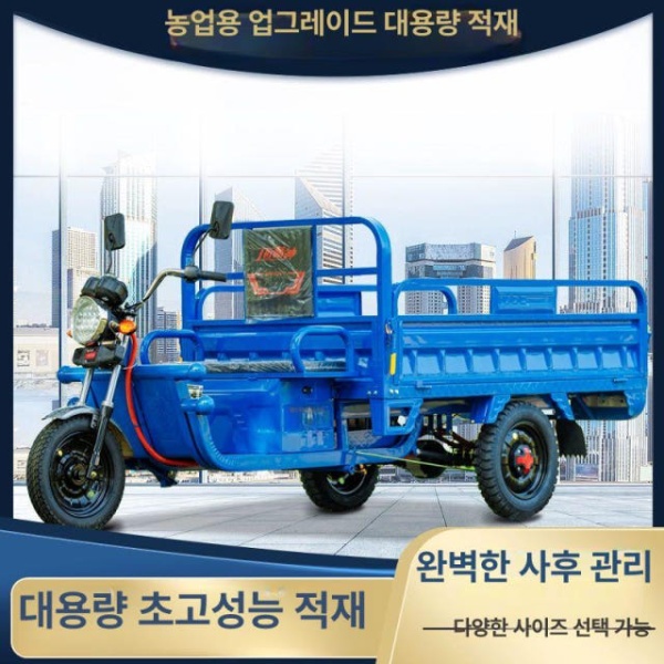 강력추천 농업용 팜트럭 운송차량 전동카 밭일 운반 짐칸 60v 1.3 0.9m 48 - 20Ah 티안넝 60v 1.3 0.9m 배터리 미포함 - 상세 이미지 2