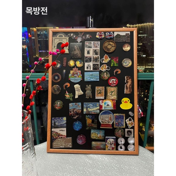프리미엄 마그네틱 카페 인테리어 대형 칠판 보드판 소형 20 x 30cm 커피색 6종 액세서리 포함 소형 20 x 30cm 커피색 6종 액세서리 포함 - 상세 이미지 5