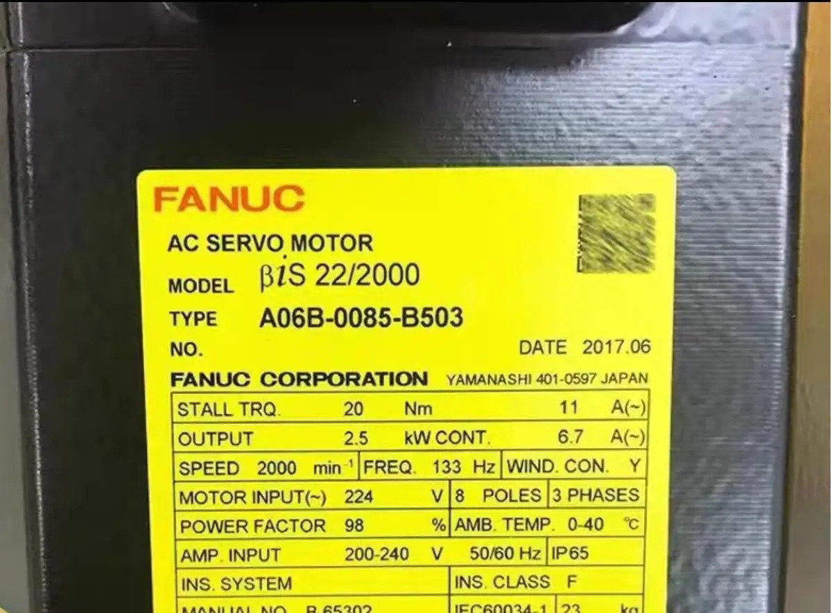 A06B-0085-B503 Fanuc 모터 3개월