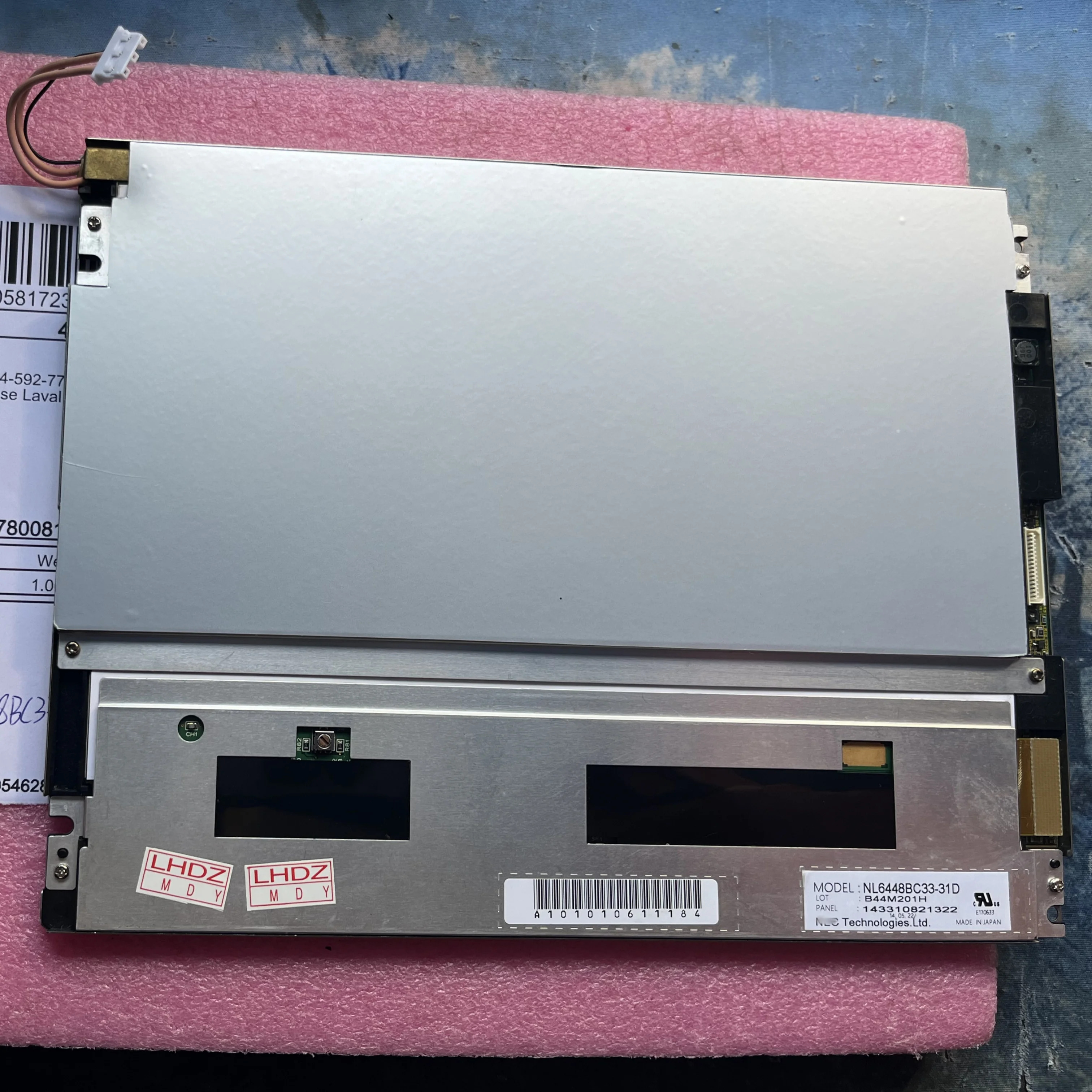 NL6448BC33-31D LCD 디스플레이 화면 10.4 인치 640  480