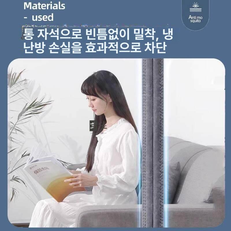 커튼 방풍 비닐 공장 현관 투명 우레탄 외풍 대형 방한 방풍막 - 상세 이미지 2