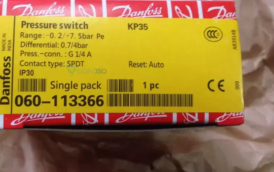 KP35 060-1133 060- 113366 압력 스위치 컨트롤러 danfoss