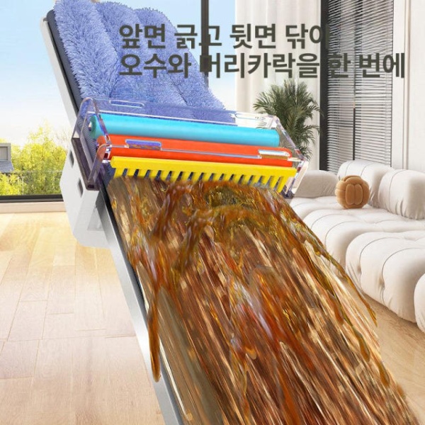 초강력 대리석 청소 물걸레 밀대걸레 사무실 막대걸레 40cm 천6장 버킷 없음 40cm 천2장 버킷 없음 - 상세 이미지 3