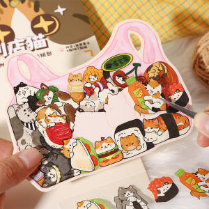 [세트구매 4종] 3D 방꾸미기 퍼즐스티커 고양이 캔 실사용 후기 | 효과 있을까? - 상품 이미지 1