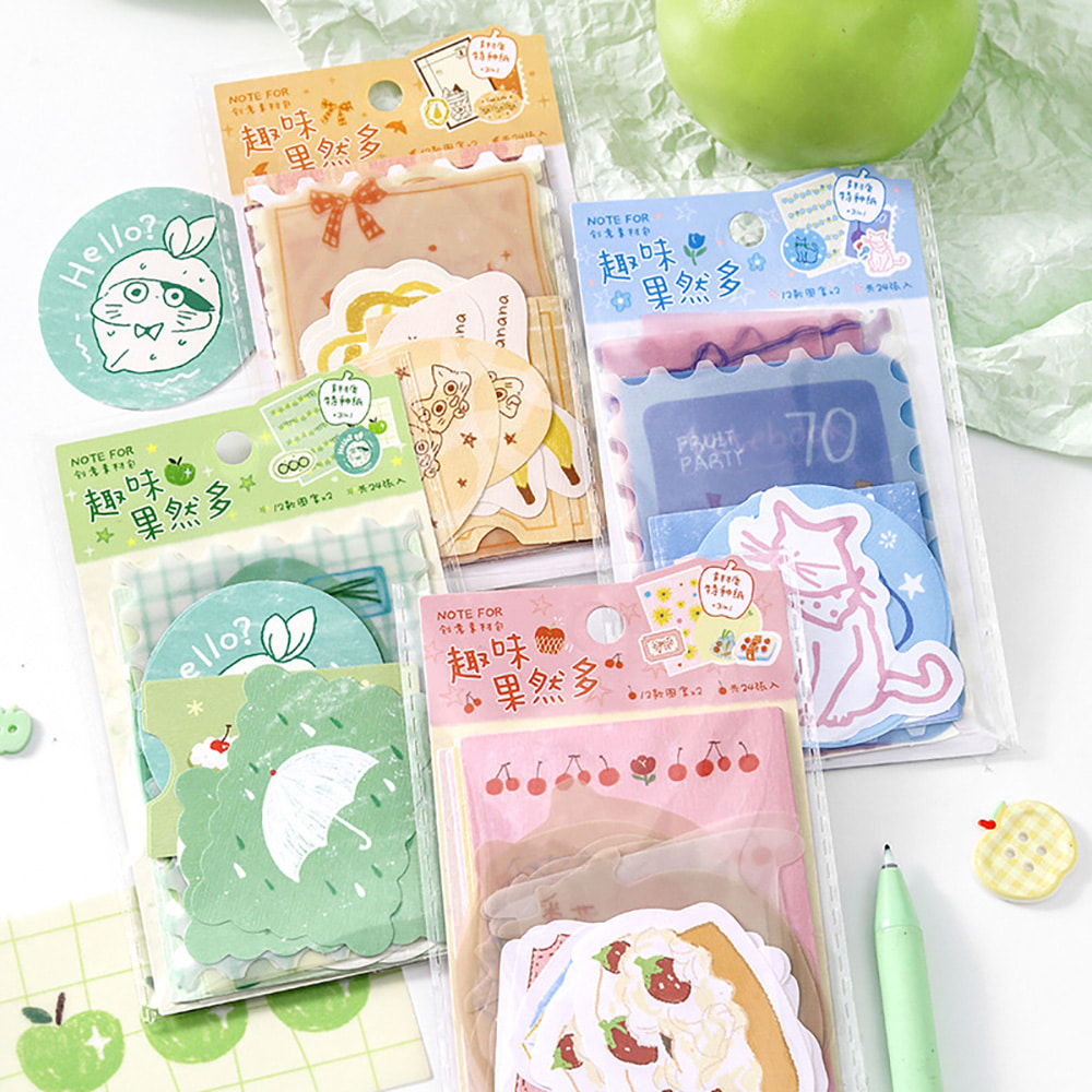 반투명소재 다이어리꾸미기 소재지 프루티 라이프 이미지 2