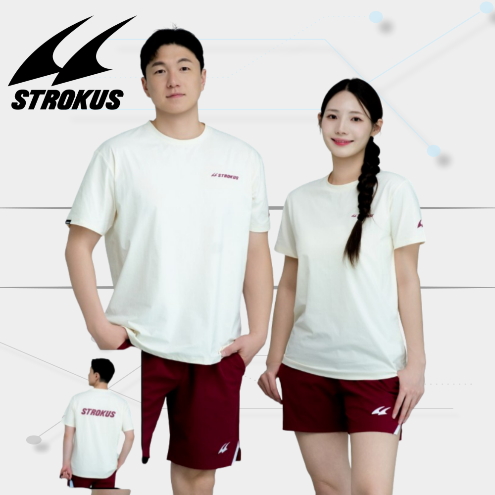 스트로커스 배드민턴 의류 티셔츠 남녀공용 26년 컬렉션 배드민턴복 STRT-2651 - 상세 이미지 5