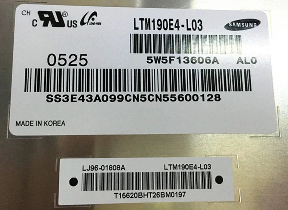 오리지널 LCD 디스플레이 19 인치 LTM190E4-L03