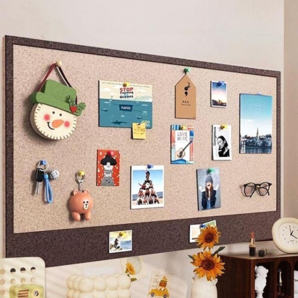 모던 벽걸이 포토보드 코르크 펠트 브라운 40 x 60cm 고기회 페이스문 페이스문 브라운 40 x 60cm - 상품 이미지