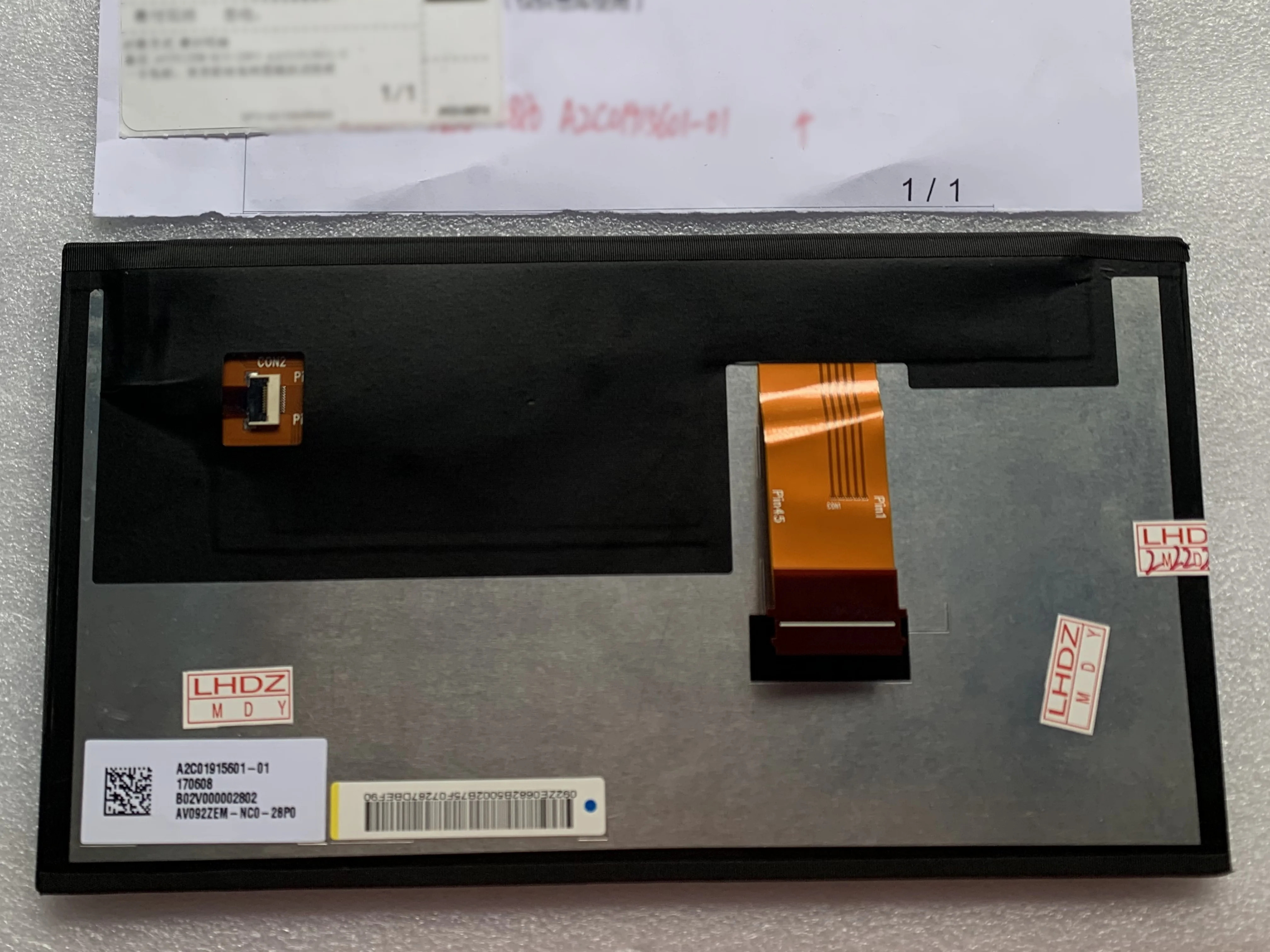 092ZEM-NC0-28P0 A2C 01915601 -01 LCD 디스플레이 화면