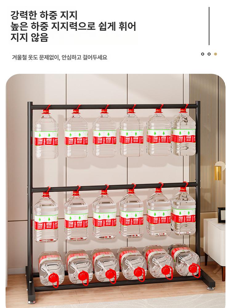 이중 틈새 수납 이동식 드레스룸 모서리 원룸 조립식 화이트 100 x 185 - 상세 이미지 4