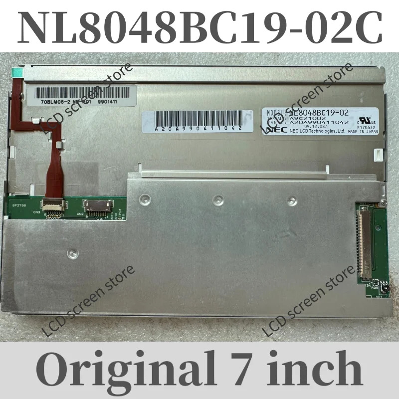 NL8048BC19-02C NL8048BC19-02 LCD 화면 7 인치
