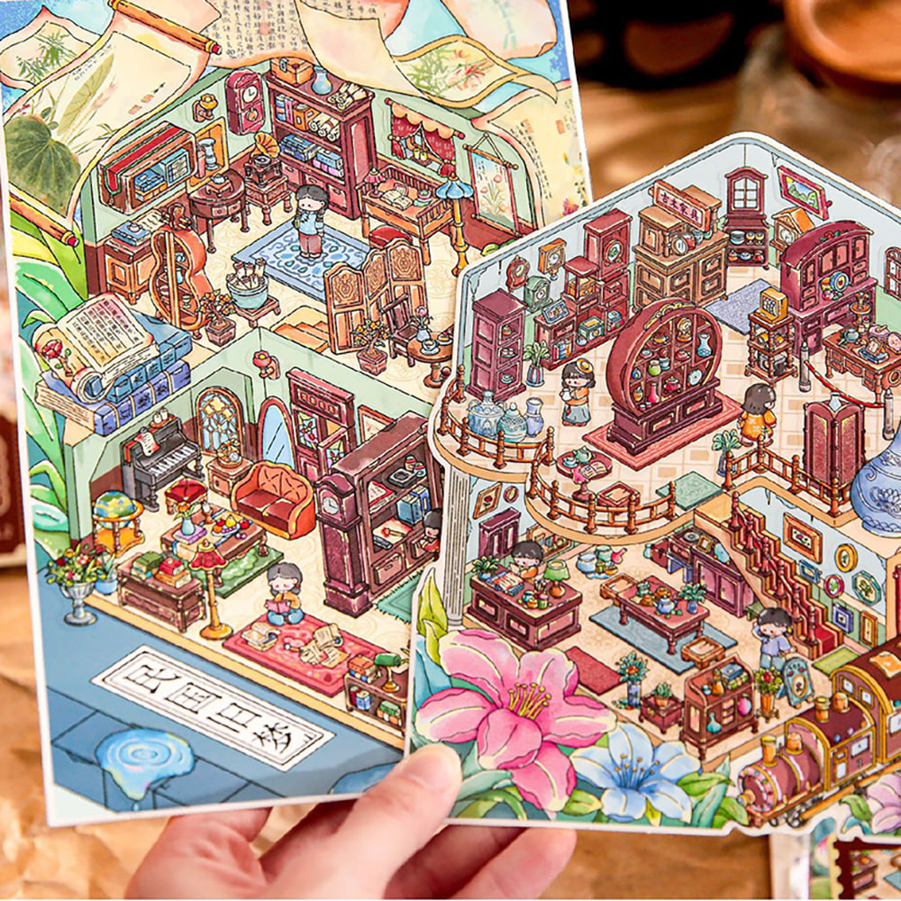 [세트구매 2종] 3D방꾸미기 다꾸 스꾸 씬스티커 레트로 드림 실사용 후기 | 효과 있을까? - 대표 이미지