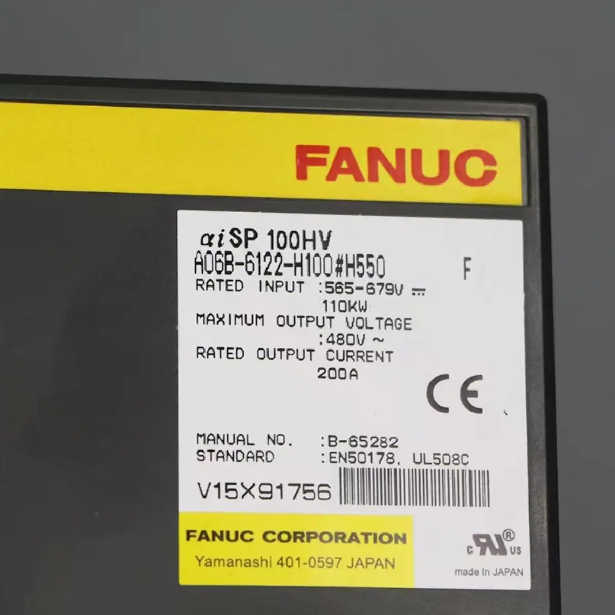 새 A06B-6122-H100 Fanuc 드라이브 12 개월