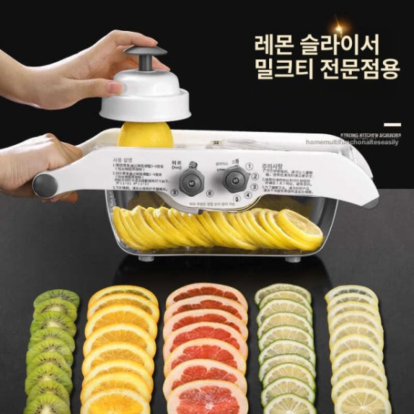 프리미엄 만능 레몬 슬라이스 절단기 토마토 야채 채썰기 다기능조절슬라이스및채썰기 다기능 배수함없음 - 상세 이미지 3