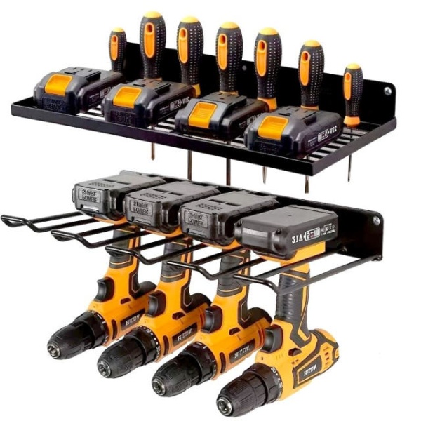 튼튼한 드릴 랙 비트홀더 소켓 단층 걸이 브래킷 드라이버 임팩 밧데리 고리 1단 40x20cm 단층 드릴 랙 1단 40x20cm - 상세 이미지 2
